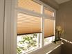Pleated Blinds - creped-amber